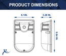 13W LED Wall Mount -UL/DLC Listed-1610 Lumens-50W MH Equal-5000K with Dusk to Dawn Photocontrol
