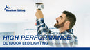 13W LED Wall Mount -UL/DLC Listed-1610 Lumens-50W MH Equal-5000K with Dusk to Dawn Photocontrol