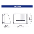110W Color and Wattage Selectable LED Full Cut-Off Wallpack -UL/DLC Listed-14169 Lumens-250W MH Equal-3000K/4000K/5000K with Dusk to Dawn Photocontrol capability