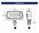 15W LED Flood light - UL/DLC Listed - 1830 Lumens - 70W MH Equal - 3000K or 4000K or 5000K