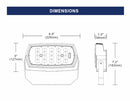 30W LED Flood light - UL/DLC Listed - 3307 Lumens - 100W MH Equal - 3000K or 4000K or 5000K