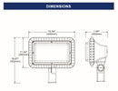 200W Color Selectable LED Floodlight - UL/DLC Listed - 27867 Lumens - 400W MH Equal - 3000K/4000K/5000K