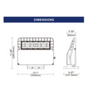 46W LED Full Cut-Off Wall Mount -UL/DLC Listed-6095 Lumens-100W MH Equal-5000K