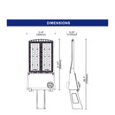 190W LED Arealight - 31692 Lumens - 5000K-UL/DLC Premium Listed