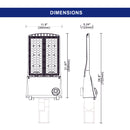 150W Color and Wattage Selectable LED Area Light-20745 Lumens- 3000K/4000K/5000K-UL/DLC Premium Listed