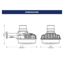 40W LED Dusk to Dawn- UL/DLC Listed-4805-Lumens-5000K-Bronze color-With Photocontrol Capability