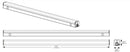 60W LED 8Ft Striplight-UL/DLC Listed-7670 Lumens-4000K