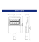 178W LED Arealight - 21521 Lumens - 4000K-UL/DLC Premium Listed