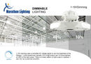 186W LED Round Highbay Light - UL/DLC Listed  - 25026 Lumens -400W MH Equal - 5000K