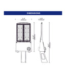 127W LED Arealight - 21777 Lumens - 5000K-UL/DLC Premium Listed