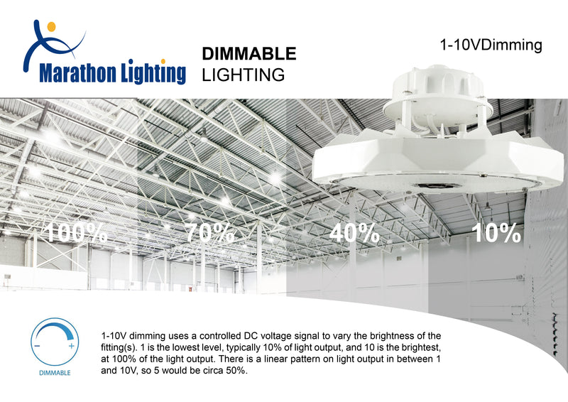 High Base Light 240W Wattage and Color Selectable LED Round High Bay Light -UL/DLC Lis