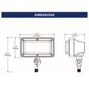 14W Color Selectable LED Flood light - UL/DLC Listed - 1866 Lumens - 50W MH Equal - 3000K/4000K/5000K