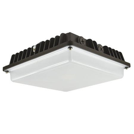40W LED Square Garage & Canopy Light- UL/DLC Listed  - 4803 Lumens - 100W MH Equal - 5000K
