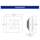 42W LED Wattage and Color Selectable Round Garage & Canopy Light- UL Listed  - 5574 Lumens - 100W MH Equal -3000K/4000K/5000K