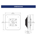 61W LED Wattage and Color Selectable Round Garage & Canopy Light- UL Listed  - 7707 Lumens - 100W MH Equal - 3000K/4000K/5000K