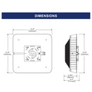 83W LED Wattage and Color Selectable Round Garage & Canopy Light- UL Listed  - 10815 Lumens - 250W MH Equal - 3000K/4000K/5000K