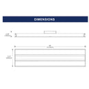 38W LED Troffer Light  - 4808 Lumens - 4000K