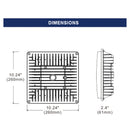 30W LED Square Garage & Canopy Light- UL/DLC Listed  - 3600 Lumens - 100W MH Equal - 5000K