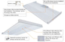 59W LED Troffer Light  - 7646 Lumens - 4000K