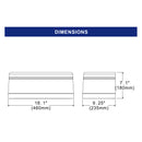 40W LED Architectural Full Cut-Off Wall Mount with Up/Down Optics -UL/DLC Listed-6056 Lumens-100W MH Equal-5000K
